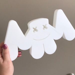 3D printed marshmallow logo
